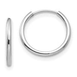 Load image into Gallery viewer, 14k White Gold Madi K 3-Pair Set - Endless Hoop Earrings
