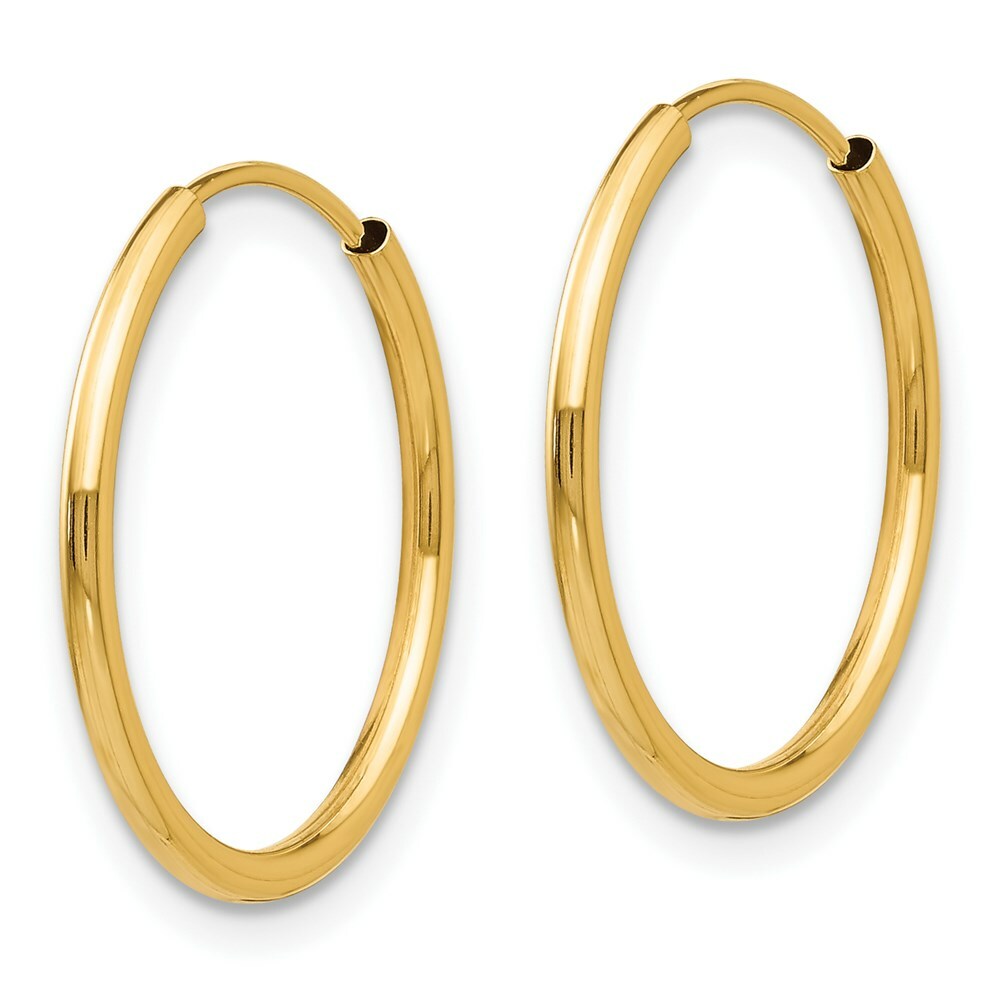 14K Yellow Gold Madi K Polished 3-Pair Set - Endless Hoop Earrings