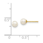 Load image into Gallery viewer, 14K Yellow Gold Madi K 4mm FW Cultured Pearl Earrings
