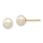 Load image into Gallery viewer, 14K Yellow Gold Madi K 6mm FW Cultured Pearl Earrings
