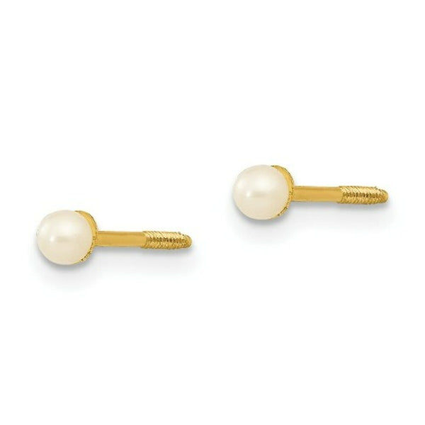 14K Yellow Gold Madi K 2-3mm FW Cultured Pearl Earrings