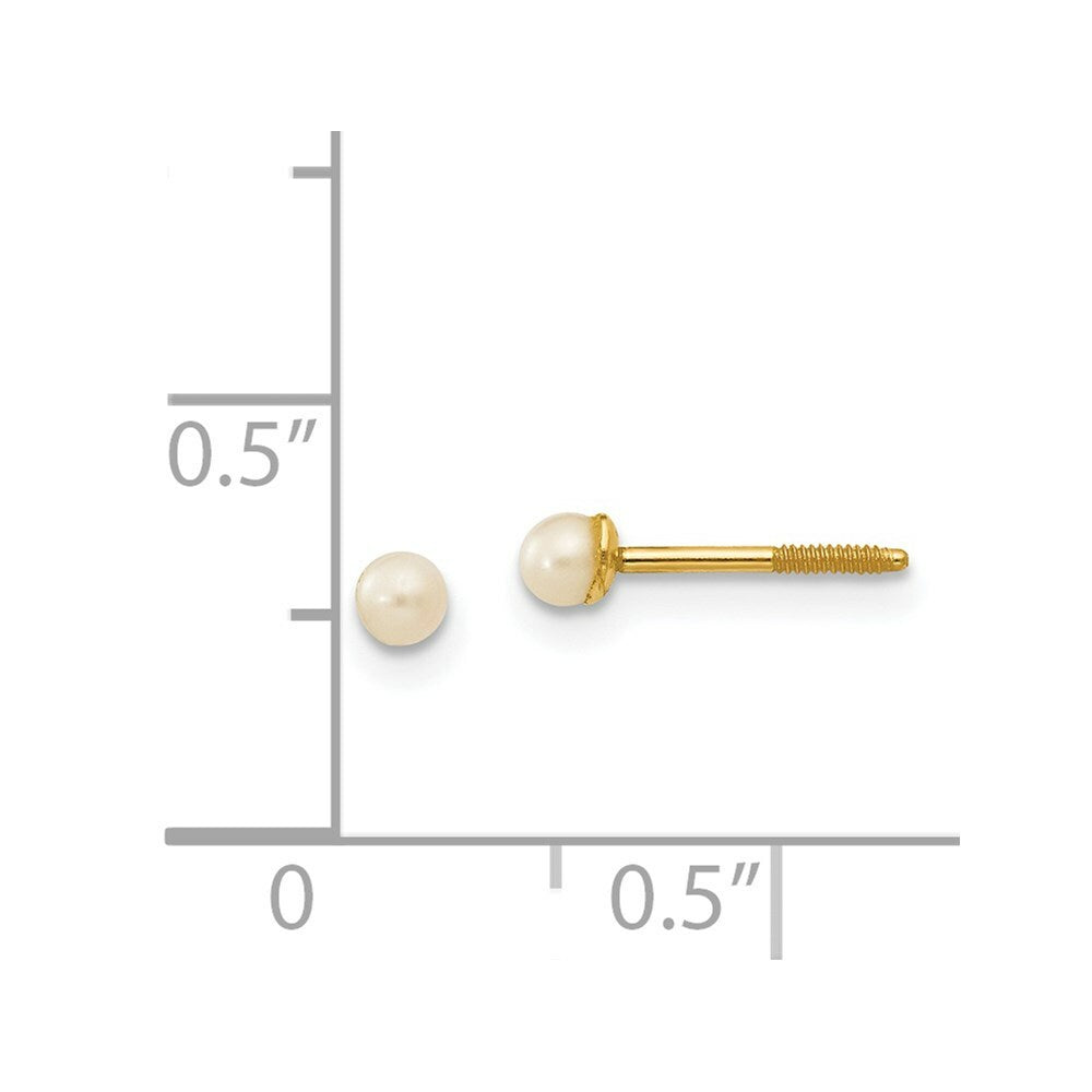 14K Yellow Gold Madi K 2-3mm FW Cultured Pearl Earrings