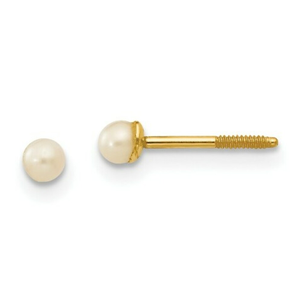 14K Yellow Gold Madi K 2-3mm FW Cultured Pearl Earrings