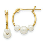 Load image into Gallery viewer, 14K Yellow Gold Madi K FW Cultured Pearl 15mm Hoop Earrings

