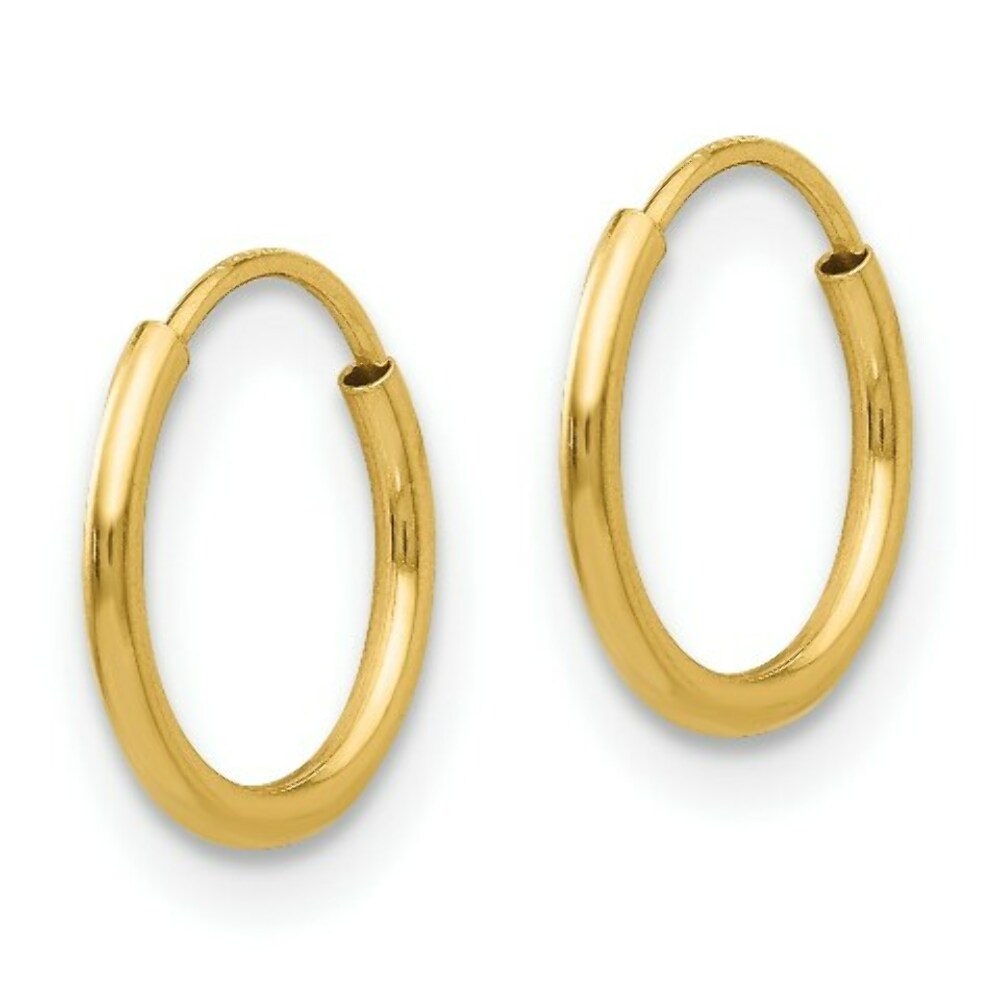 14K Yellow Gold Madi K Endless 8mm Hoop Earrings