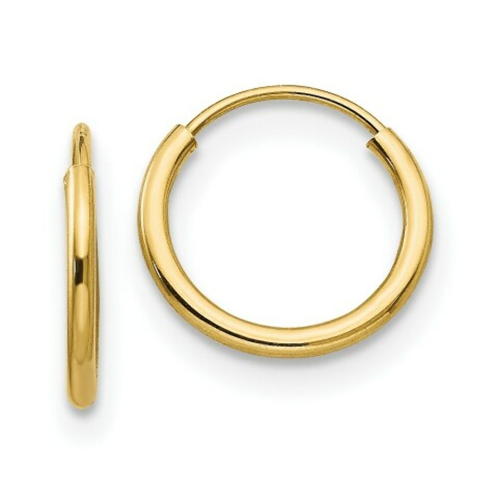 14K Yellow Gold Madi K Endless 8mm Hoop Earrings