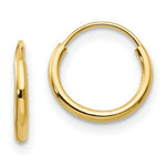 Load image into Gallery viewer, 14K Yellow Gold Madi K Endless 8mm Hoop Earrings
