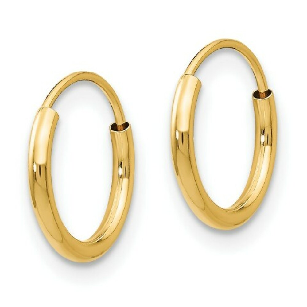 14K Yellow Gold Madi K Endless 8mm Hoop Earrings