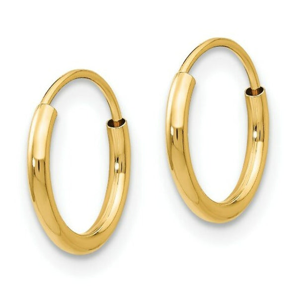 14K Yellow Gold Madi K Endless 8mm Hoop Earrings