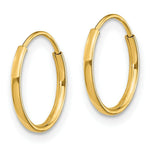 Load image into Gallery viewer, 14K Yellow Gold Madi K Endless 12mm Hoop Earrings
