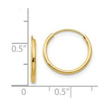Load image into Gallery viewer, 14K Yellow Gold Madi K Collection Endless Hoop Earrings

