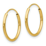 Load image into Gallery viewer, 14K Yellow Gold Madi K Collection Endless Hoop Earrings
