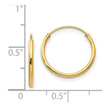 Load image into Gallery viewer, 14K Yellow Gold Madi K Collection Endless Hoop Earrings
