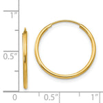 Load image into Gallery viewer, 14K Yellow Gold Madi K Collection Endless Hoop Earrings
