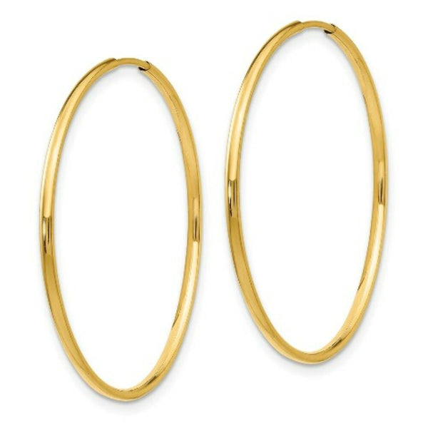 14K Yellow Gold Madi K Collection Endless Hoop Earrings