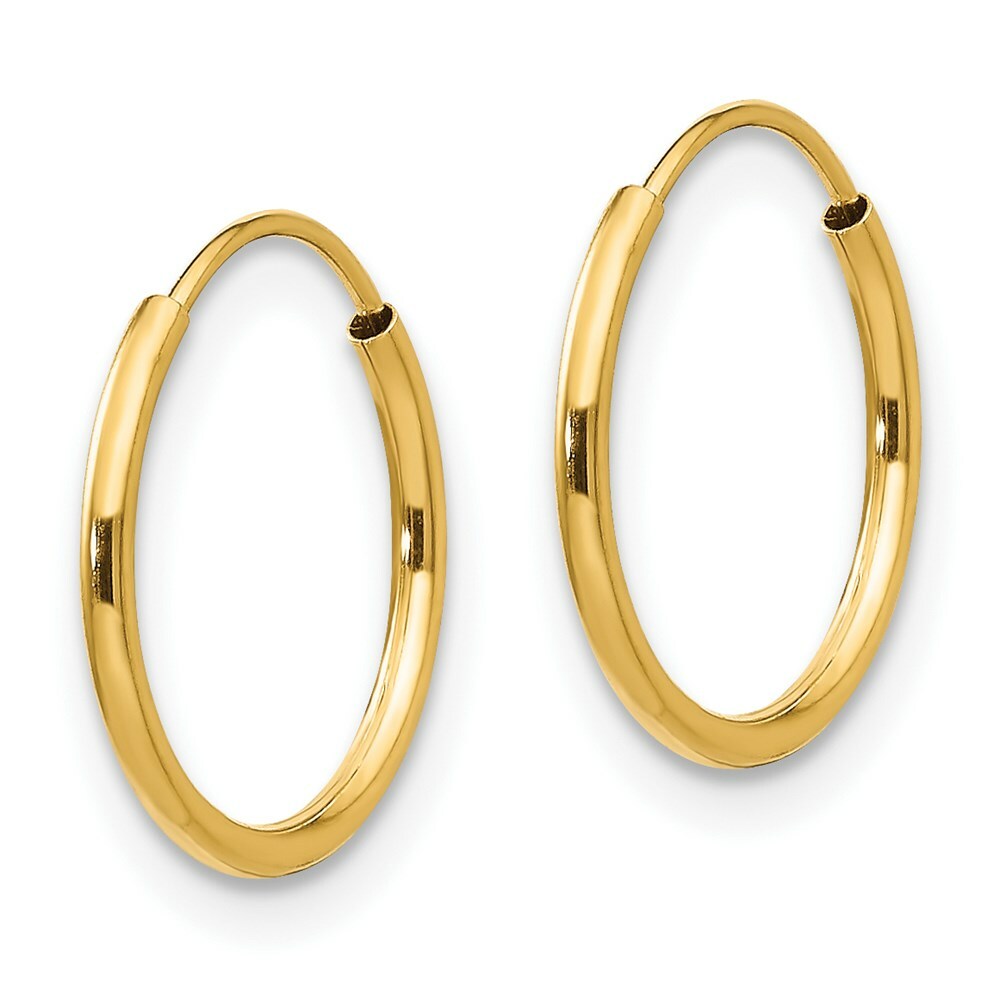 14K Yellow Gold Madi K Collection Endless Hoop Earrings