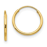 Load image into Gallery viewer, 14K Yellow Gold Madi K Collection Endless Hoop Earrings
