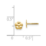Load image into Gallery viewer, 14K Yellow Gold Madi K Collection Flower Post Earrings
