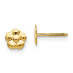 Load image into Gallery viewer, 14K Yellow Gold Madi K Collection Flower Post Earrings

