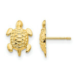 Load image into Gallery viewer, 14K Yellow Gold Madi K Turtle Post Earrings
