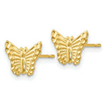 Load image into Gallery viewer, 14K Yellow Gold Madi K Butterfly Post Earrings
