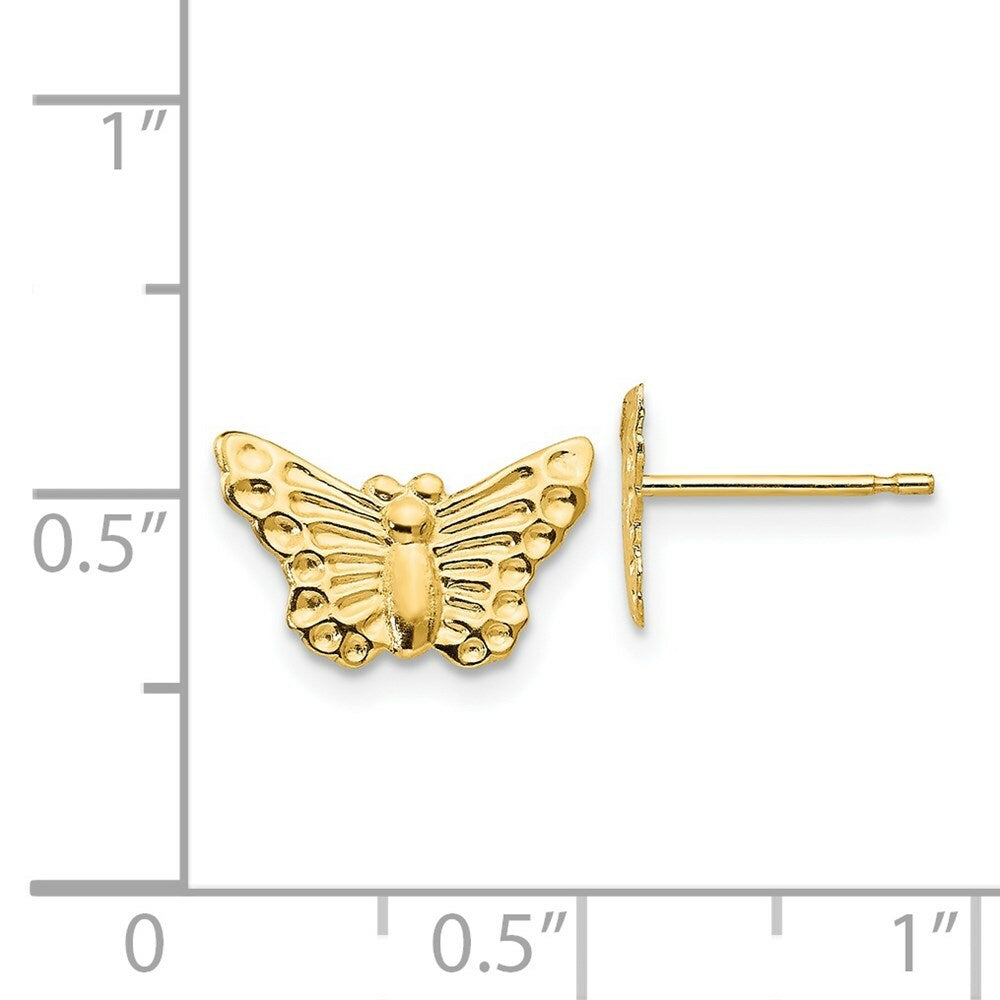 14K Yellow Gold Madi K Butterfly Post Earrings