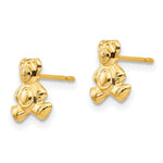 Load image into Gallery viewer, 14K Yellow Gold Madi K Teddy Bear Post Earrings

