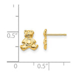 Load image into Gallery viewer, 14K Yellow Gold Madi K Teddy Bear Post Earrings
