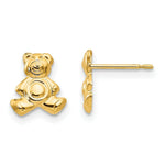 Load image into Gallery viewer, 14K Yellow Gold Madi K Teddy Bear Post Earrings
