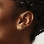 Load image into Gallery viewer, 14K Yellow Gold Madi K Dragonfly Post Earrings
