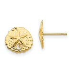 Load image into Gallery viewer, 14K Yellow Gold Madi K Sand Dollar Post Earrings
