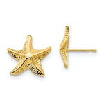 Load image into Gallery viewer, 14K Yellow Gold Madi K Starfish Post Earrings
