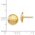 Load image into Gallery viewer, 14K Yellow Gold Madi K Puffed Round Post Earrings
