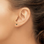 Load image into Gallery viewer, 14K Yellow Gold Madi K 3mm Onyx Post Earrings
