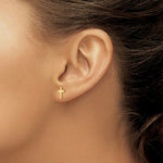 Load image into Gallery viewer, 14K Yellow Gold Madi K Cross Post Earrings
