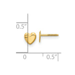 Load image into Gallery viewer, 14K Yellow Gold Madi K Heart Post Earrings

