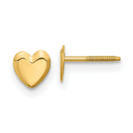 Load image into Gallery viewer, 14K Yellow Gold Madi K Heart Post Earrings
