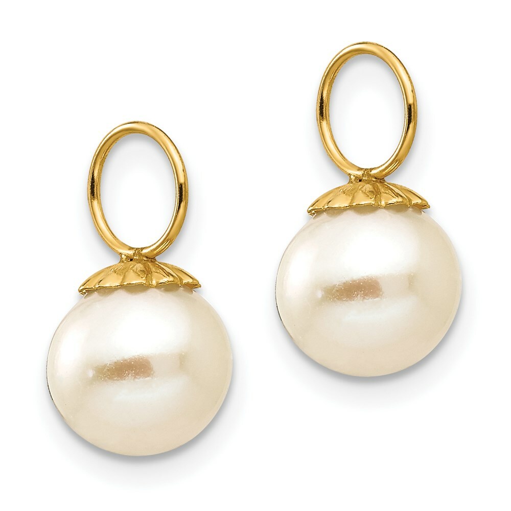 14K Yellow Gold Madi K Freshwater Cultured Pearl Hoop Enhancers
