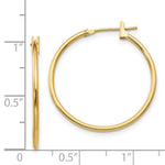 Load image into Gallery viewer, 14K Yellow Gold Madi K 26mm Hoop Earrings
