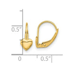 Load image into Gallery viewer, 14K Yellow Gold Madi K Heart Leverback Earrings
