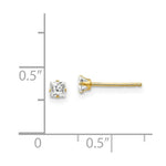Load image into Gallery viewer, 14K Yellow Gold Madi K CZ Post Earrings
