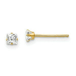 Load image into Gallery viewer, 14K Yellow Gold Madi K CZ Post Earrings
