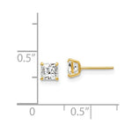 Load image into Gallery viewer, 14K Yellow Gold Madi K CZ Stud Post Earrings
