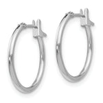Load image into Gallery viewer, 14K White Gold Madi K 15mm Hoop Earrings
