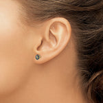Load image into Gallery viewer, 14K Yellow Gold Madi K Round Mystic Topaz 6mm Post Earrings
