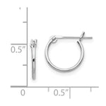 Load image into Gallery viewer, 14K White Gold Madi K 9mm Hoop Earrings
