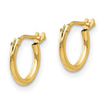 Load image into Gallery viewer, 14K Yellow Gold Madi K 1.25mm Half Hoop Earrings
