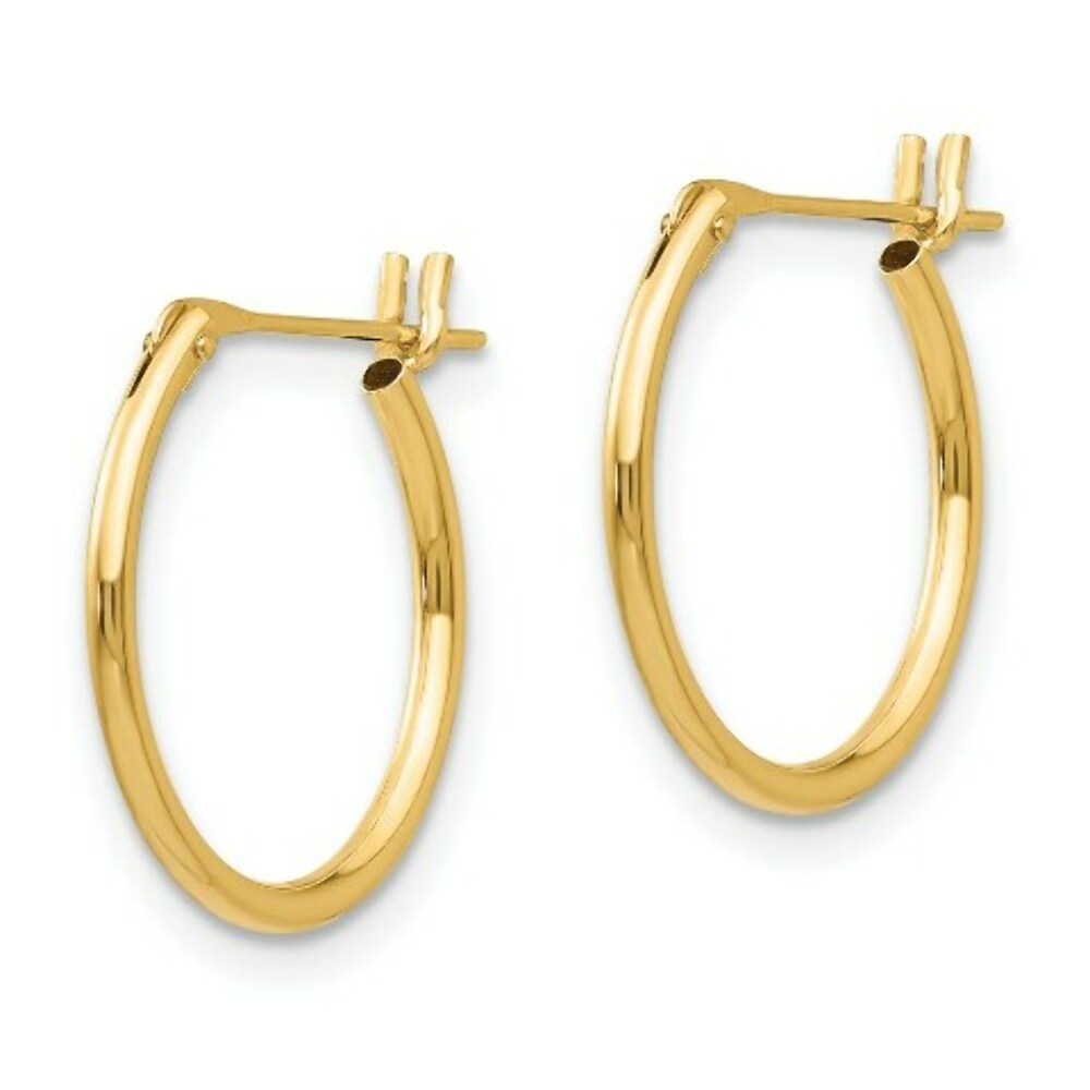14K Yellow Gold Madi K 15mm Hoop Earrings