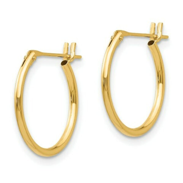 14K Yellow Gold Madi K 15mm Hoop Earrings
