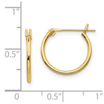 Load image into Gallery viewer, 14K Yellow Gold Madi K 15mm Hoop Earrings
